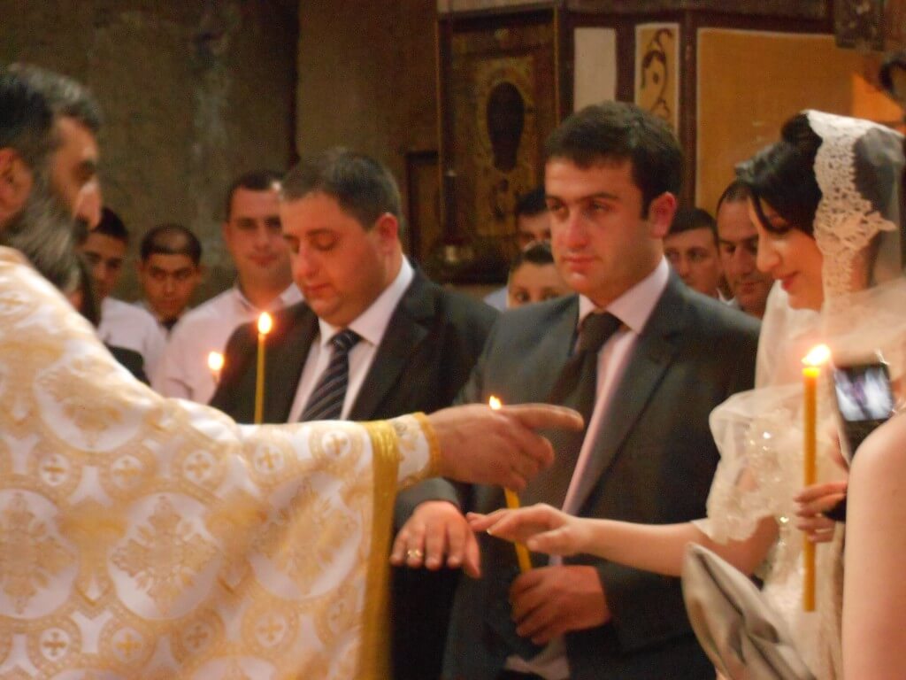 クタイシの観光名所　ゲラティ修道院　結婚式