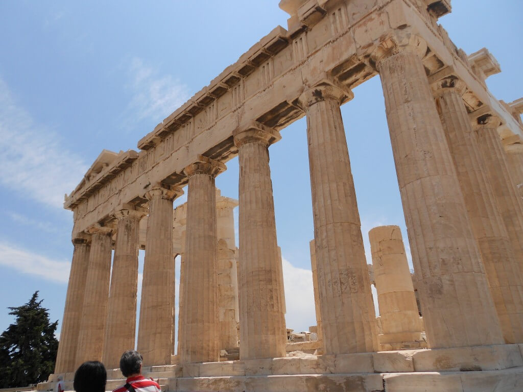 ギリシャ　アテネ　パルテノン神殿　工事中