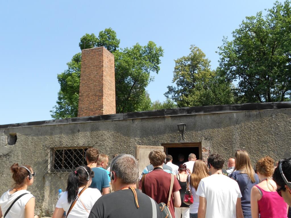火葬場　アウシュビッツ強制収容所　クラクフ　ポーランド