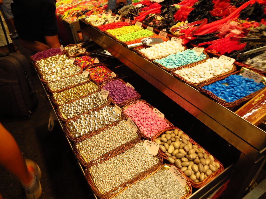 お菓子　サン・ジョセップ市場　バルセロナ
