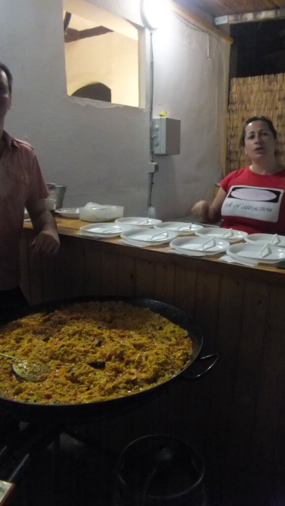 セビリア　パエリア　お料理教室　スペイン