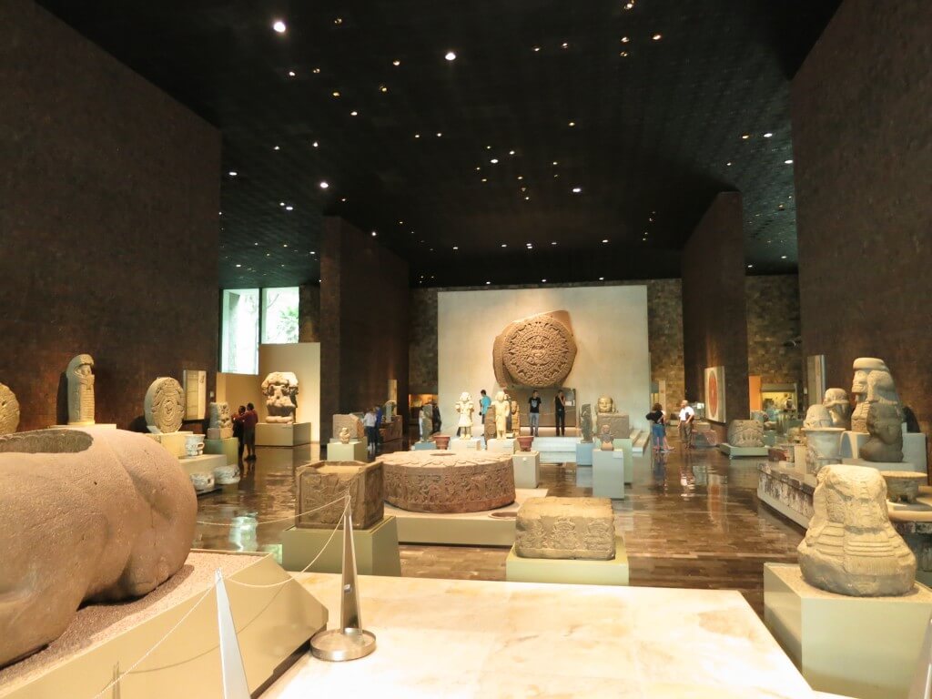 アステカ文明の部屋　メキシコ国立人類学博物館