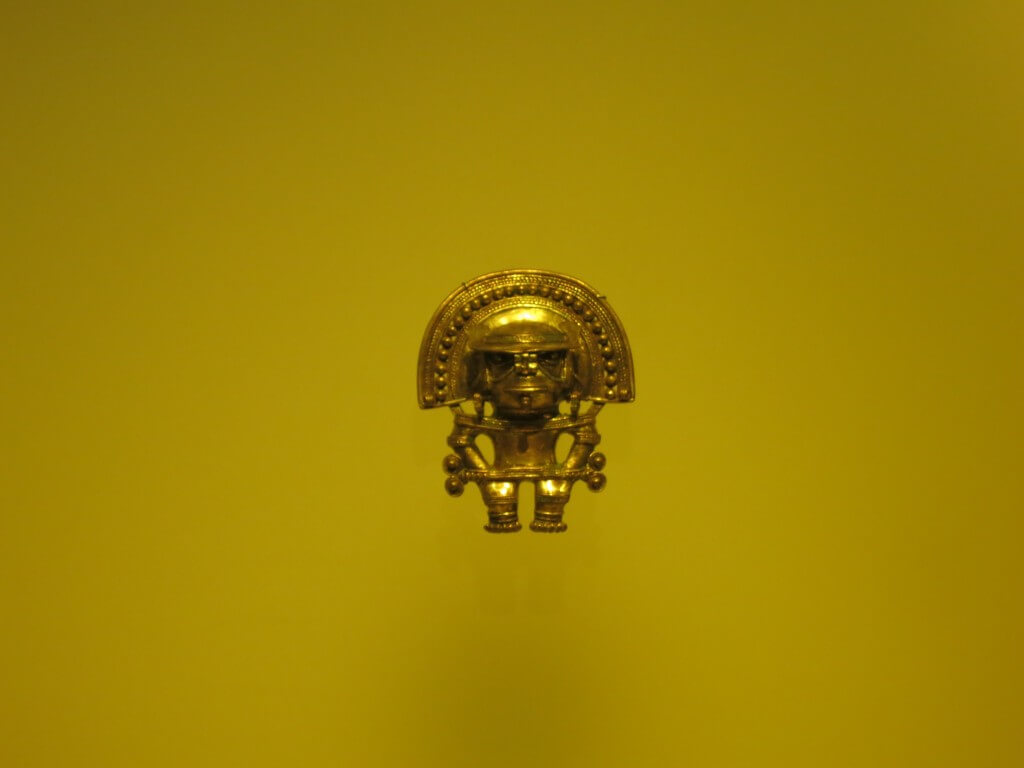 面白い黄金細工　黄金博物館　黄金　ボゴタ　コロンビア