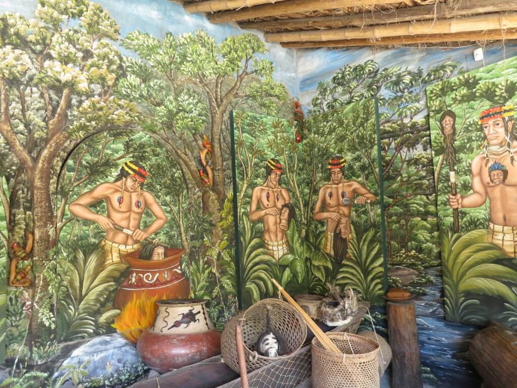 首狩り族　赤道ミュージアム（Museo Solar Inti-nan)　エクアドル