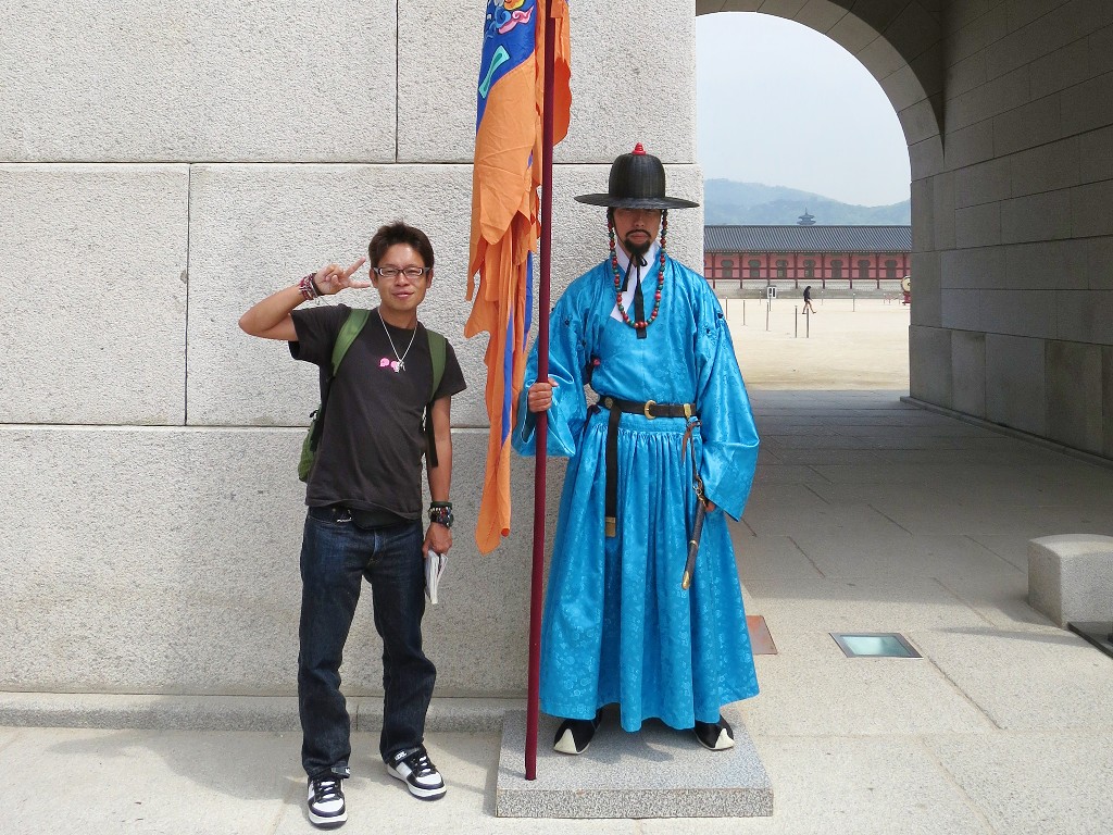 ベストポジションは光化門前広場の正面