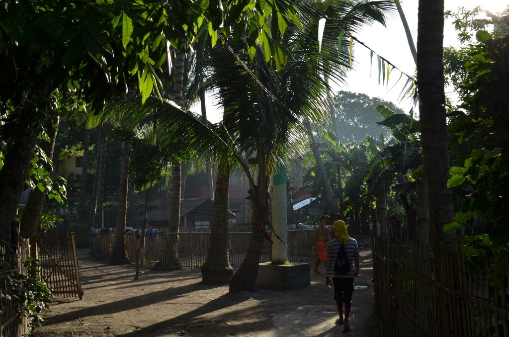 フィリピン　アポ島　田舎町　風景