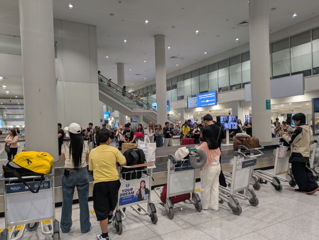 NAIAターミナル3の到着エリア